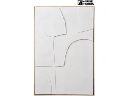 Strukturierte Leinwand MADELINE 1 Stück weiss 60x90x3cm