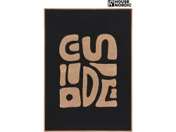 Getuftete Leinwand TINE 1 Stück schwarz 50x70x2.5cm