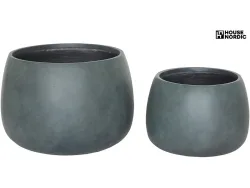 Set mit Übertöpfen STANBURY 55x37x55cm blau