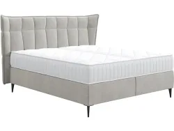 Boxspringbett PALACE grau anthrazit 200x200cm flexibel / halbfest