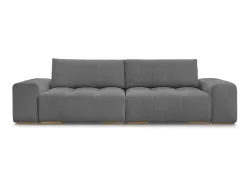 3er Sofa BOBOCHIC ANAKIN Boucle-Stoff dunkelgrau