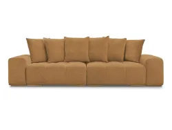3er Sofa BOBOCHIC ANAKIN Boucle-Stoff gelb