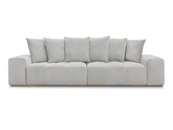 3er Sofa BOBOCHIC ANAKIN Boucle-Stoff hellgrau