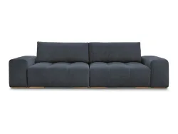 3er Sofa BOBOCHIC ANAKIN Boucle-Stoff dunkelblau