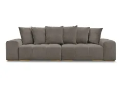 3er Sofa BOBOCHIC ANAKIN Boucle-Stoff rotbraun