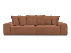 3er Sofa BOBOCHIC ANAKIN Boucle-Stoff orange