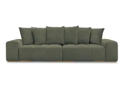 3er Sofa BOBOCHIC ANAKIN Boucle-Stoff grün