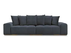 3er Sofa BOBOCHIC ANAKIN Boucle-Stoff dunkelblau