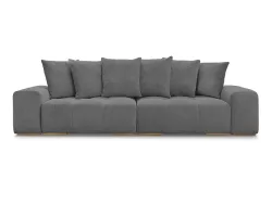 3er Sofa BOBOCHIC ANAKIN Boucle-Stoff dunkelgrau