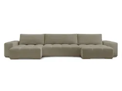 Wohnlandschaft BOBOCHIC ANAKIN Stoff mit Textur taupe