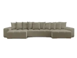Wohnlandschaft BOBOCHIC ANAKIN Stoff mit Textur taupe