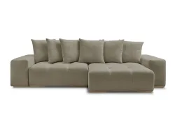 Ecksofa BOBOCHIC ANAKIN Stoff mit Textur taupe