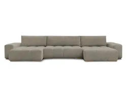 Wohnlandschaft BOBOCHIC ANAKIN Boucle-Stoff taupe