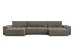 Wohnlandschaft BOBOCHIC ANAKIN Boucle-Stoff rotbraun