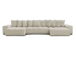 Wohnlandschaft BOBOCHIC ANAKIN Boucle-Stoff beige