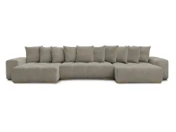 Wohnlandschaft BOBOCHIC ANAKIN Boucle-Stoff taupe