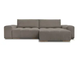 Ecksofa BOBOCHIC ANAKIN Boucle-Stoff rotbraun