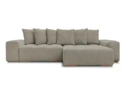 Ecksofa BOBOCHIC ANAKIN Boucle-Stoff taupe
