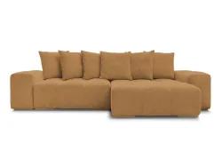 Ecksofa BOBOCHIC ANAKIN Boucle-Stoff gelb