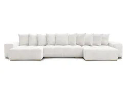 Wohnlandschaft BOBOCHIC ANAKIN Boucle-Stoff weiss