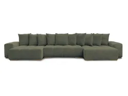 Wohnlandschaft BOBOCHIC ANAKIN Boucle-Stoff grün