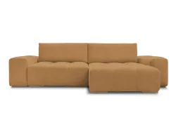 Ecksofa BOBOCHIC ANAKIN Boucle-Stoff gelb