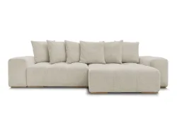 Ecksofa BOBOCHIC ANAKIN Boucle-Stoff beige