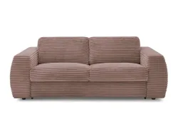 3er Sofa BOBOCHIC HUGO Boucle-Stoff rosa