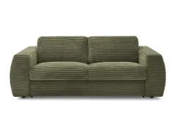3er Sofa BOBOCHIC HUGO Boucle-Stoff grün