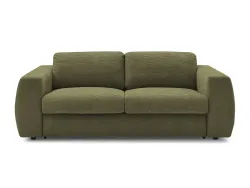 3er Sofa BOBOCHIC HUGO Stoff mit Textur grün