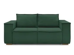 3er Sofa BOBOCHIC CHELSEA Stoff mit Textur grün
