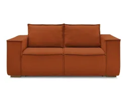 3er Sofa BOBOCHIC CHELSEA Stoff mit Textur orange