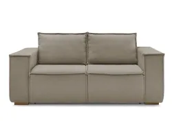 3er Sofa BOBOCHIC CHELSEA Stoff mit Textur taupe