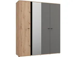 Schrank SINOP graphite gray 4 Türen