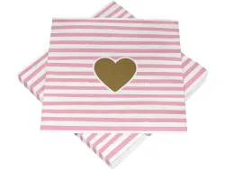 Set 20 Servietten SWAN Papier hellrosa