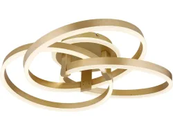 Deckenlampe HERWIG variable Intensität 57.5cm 56W goldfarben
