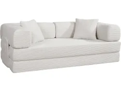 Vakuum-Schlafsofa LENA Polyester beige