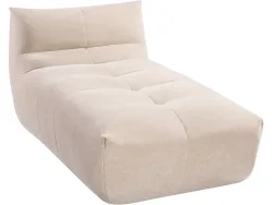 Vakuum-Recamiere LUCCIO Cord-Stoff beige