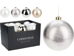 Weihnachtskugeln MERRY perlfarben