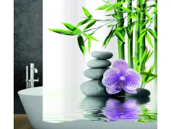 Diaqua - Duschvorhang Textil Spa, 180x200 cm, Multicolor