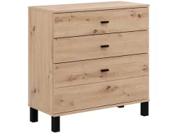 Kommode ALMOND 3 Schubladen 35x77x77.5cm artisan eiche melamin