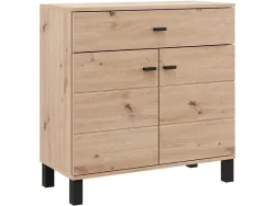 Kommode ALMOND 2 Türen 1 Schublade 35x77x77.5cm artisan eiche melamin