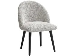 BOBOCHIC Stuhl LALIE Stoff hellgrau