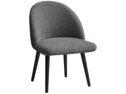 BOBOCHIC Stuhl LALIE Stoff dunkelgrau