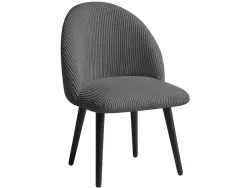 BOBOCHIC Stuhl LALIE Stoff dunkelgrau