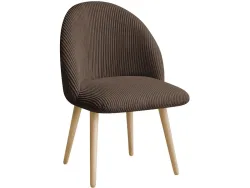 BOBOCHIC Stuhl LALIE Stoff rotbraun