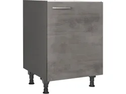 MODUSET Küchenmöbel RIVA 60x58x87cm beton schiefergrau