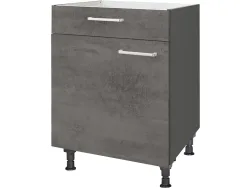 MODUSET Küchenmöbel RIVA 60x58x87cm beton schiefergrau