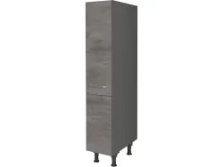 MODUSET Küchenmöbel RIVA 30x58x166cm beton schiefergrau