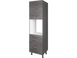 MODUSET Küchenmöbel RIVA 60x58x217cm beton schiefergrau